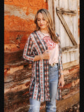 Jonelle - Vintage Coral - Aztec Mesh - Duster - Western Fashion - Bronco Western Supply Co.