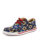Side view of the Remmy Twisted X Kicks Sneaker displayed on cowhide.