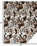 Wrangler Tri-Color Cowhide Travel Blanket measurements.