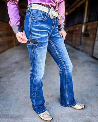 Trainer 2 Jeans in Dark Wash by Cowgirl Tuff