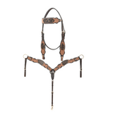 Stock photo of the Signature Western Breast Collar and Headstall.
