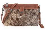 Wrangler Hair-On Cowhide Collection Crossbody - Brown