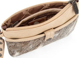 Wrangler Hair-On Cowhide Collection Crossbody - Tan