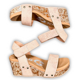 Devon in Light Tan Wedge by Very G