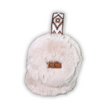 The Aztec Earmuff in a white back drop.