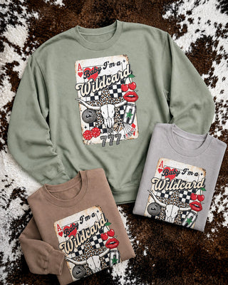 Baby I’m a Wildcard Western Pullover