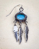 Abey Genuine Turquoise Fringe Earrings - Jewelry - Sowell Jewelry - Bronco Western Supply Co.