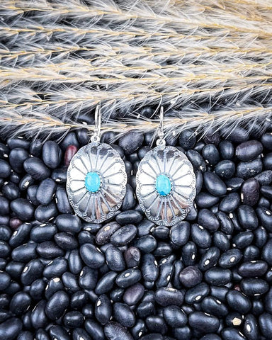 Abeytu Genuine Turquoise Earrings - Jewelry - Sowell Jewelry - Bronco Western Supply Co.