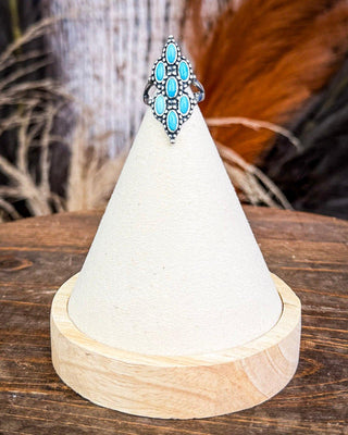 Achilles Adjustable Genuine Turquoise Ring – Jewelry from Bronco Western Supply Co.