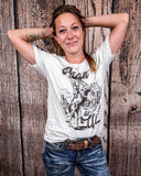 Actin' Up Graphic Tee - Oat - Shirts & Tops - The Way Down South - Bronco Western Supply Co.