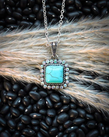 Ada Pendant Fashion Necklace - Jewelry - Blue Tortoise - Bronco Western Supply Co.