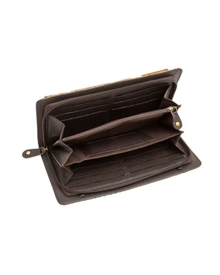 Adder Hair-On Hide Tooled Leather Wallet by Myra Bag – Purses & Wallets from Bronco Western Supply Co.