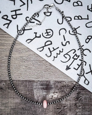 Adeline Pink Conch Choker Necklace – Jewelry from Bronco Western Supply Co.