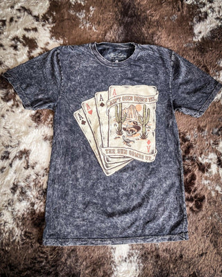 Ain't Going Down Till Graphic Tee - Black – Apparel from Bronco Western Supply Co.