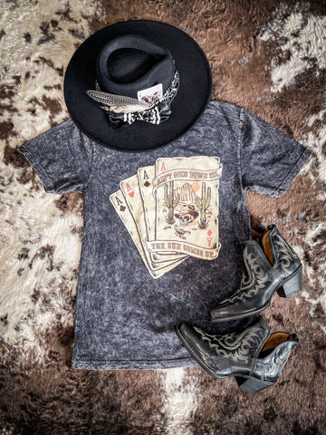 Ain't Going Down Till Graphic Tee - Black - Apparel - Lotus Fashion - Bronco Western Supply Co.