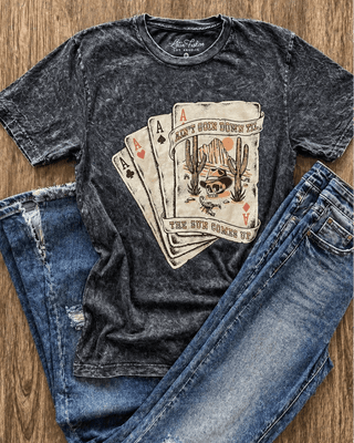 Ain't Going Down Till Graphic Tee - Black – Apparel from Bronco Western Supply Co.