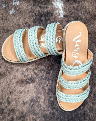 Alba Sandal in Teal by Very G – Women's Shoes from Bronco Western Supply Co.