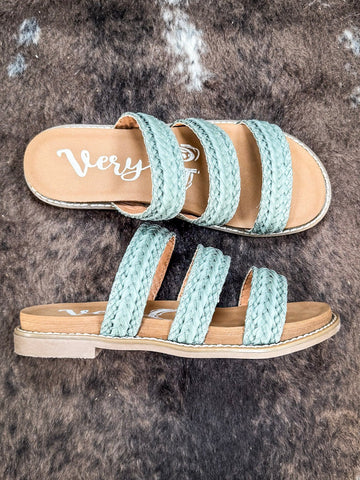 Alba Sandal in Teal by Very G - Women's Shoes - Very G - Bronco Western Supply Co.