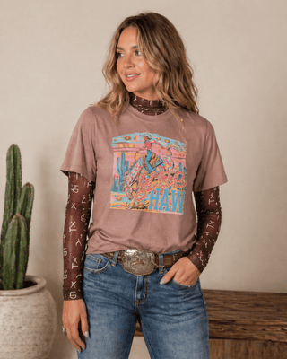 Amarillo By Morning Mesh Top by Sterling Kreek – Apparel from Bronco Western Supply Co.
