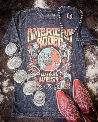 American Rodeo Graphic Tee - Black – Apparel from Bronco Western Supply Co.