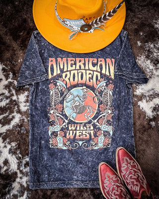 American Rodeo Graphic Tee - Black – Apparel from Bronco Western Supply Co.