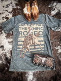 And They Call The Thing Rodeo Graphic Tee - Gray - Apparel - Lotus Fashion - Bronco Western Supply Co.