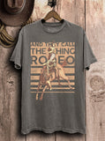 And They Call The Thing Rodeo Graphic Tee - Gray - Apparel - Lotus Fashion - Bronco Western Supply Co.