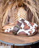 Andi Slip on Mule in Tan Cow Print by Very G - Women's Shoes - Very G - Bronco Western Supply Co.