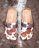 Andi Slip on Mule in Tan Cow Print by Very G - Women's Shoes - Very G - Bronco Western Supply Co.