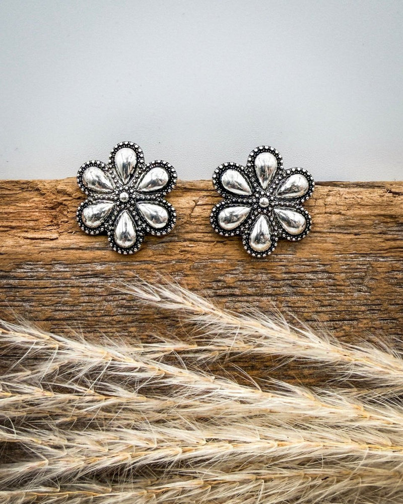 Anika Flower Fashion Earrings – Jewelry from Bronco Western Supply Co.