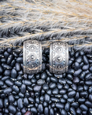 Ardell Textured Hoop Earrings in Silver – Jewelry from Bronco Western Supply Co.
