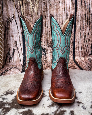 Ariel Twisted X Women's 11" Tech X Boot - Hickory and Seafoam – Women's Boots from Bronco Western Supply Co.