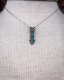 Arrowhead Genuine Turquoise Necklace - Jewelry - Sowell Jewelry - Bronco Western Supply Co.