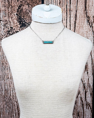 Arrowline Stone Bar Necklace – Jewelry from Bronco Western Supply Co.
