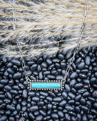 Arrowline Stone Bar Necklace – Jewelry from Bronco Western Supply Co.