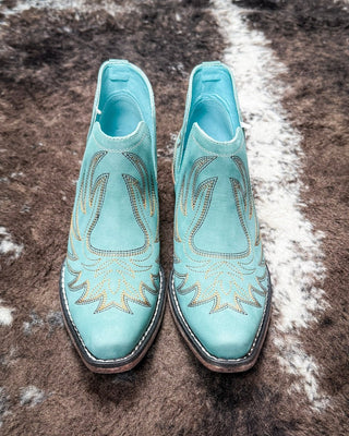 Ava Vintage Bootie in Blue by Roper – Women's Shoes from Bronco Western Supply Co.