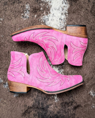 Ava Vintage Bootie in Pink by Roper – Women's Shoes from Bronco Western Supply Co.