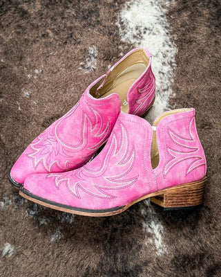 Ava Vintage Bootie in Pink by Roper – Women's Shoes from Bronco Western Supply Co.