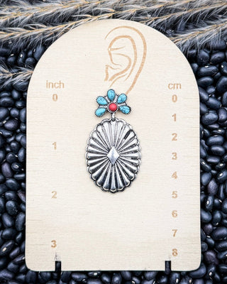 Avaline Concho Drop Stud Earrings – Jewelry from Bronco Western Supply Co.