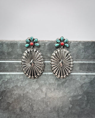 Avaline Concho Drop Stud Earrings – Jewelry from Bronco Western Supply Co.