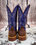 Azalea Twisted X Women's 11" Tech X Boot - Distressed Saddle and Iris - Women's Boots - Twisted X - Bronco Western Supply Co.