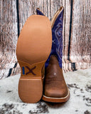 Azalea Twisted X Women's 11" Tech X Boot - Distressed Saddle and Iris - Women's Boots - Twisted X - Bronco Western Supply Co.