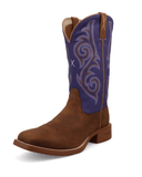 Azalea Twisted X Women's 11" Tech X Boot - Distressed Saddle and Iris - Women's Boots - Twisted X - Bronco Western Supply Co.