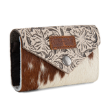 Outpost Floral Hair-On Wallet in Tan by Wrangler