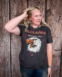 Badlands Motorcycle Club Graphic Tee - Faded Black - Apparel - Country Deep Apparel - Bronco Western Supply Co.