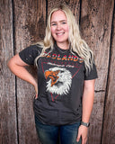 Badlands Motorcycle Club Graphic Tee - Faded Black - Apparel - Country Deep Apparel - Bronco Western Supply Co.
