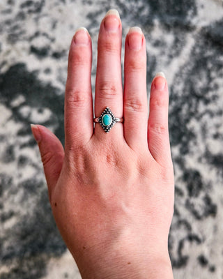 Bahman Adjustable Genuine Turquoise Ring – Jewelry from Bronco Western Supply Co.