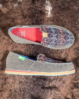 Banshee Twisted X Slip - On Loafer - Eco Dust & Blue Aztec – Women's Shoes from Bronco Western Supply Co.