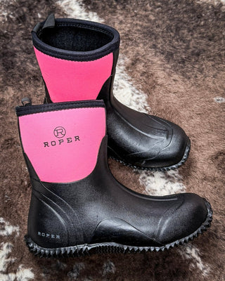 Barnyard Lady Muck Boot in Pink by Roper – Women's Shoes from Bronco Western Supply Co.