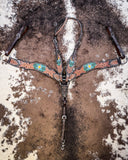 Beaded Cactus Breast Collar and Headstall - Pieces Sold Separate - Horse Tack - Rafter T Ranch Co. - Bronco Western Supply Co.
